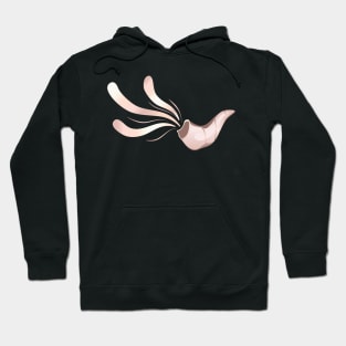 Jewish shofar illustration rose gold Hoodie